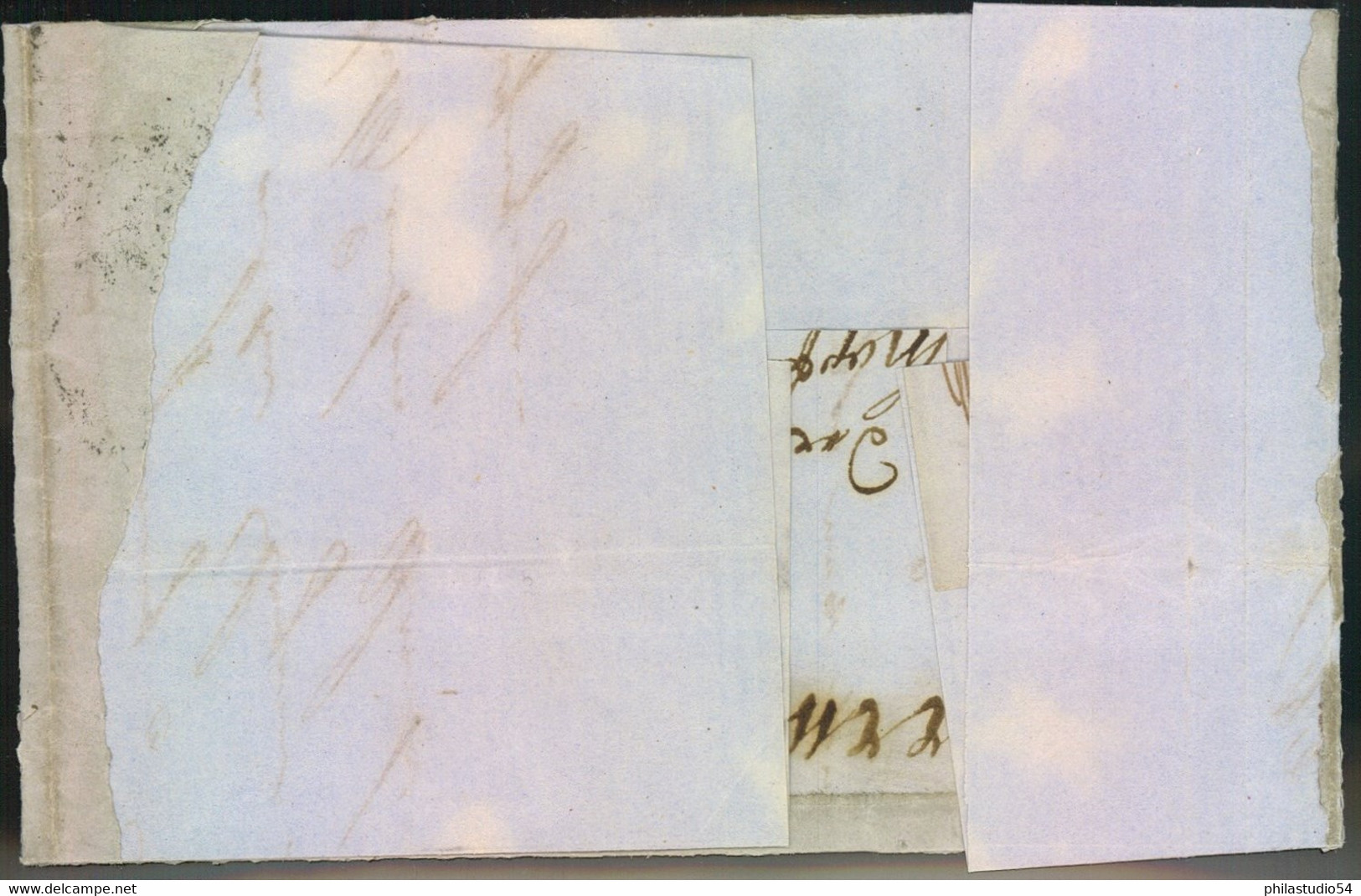 1857, Faltbrief M. 1 Ngr Johann (Rand) Mit Nr-Stempel "4" Und "LEIPTIG BAHNH. POST EXPED - Saxony