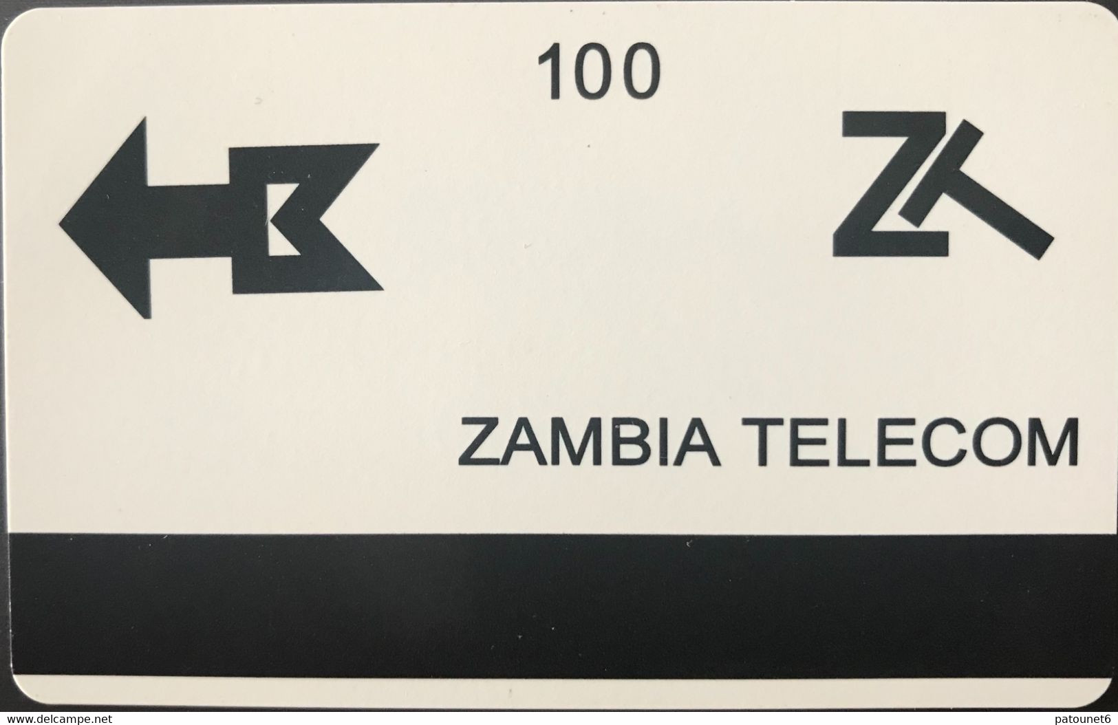 ZAMBIE  -  Phonecard -   Magnétique  -  Singapore'95  -  FAKE  -  Lion -  100zt - Zambie