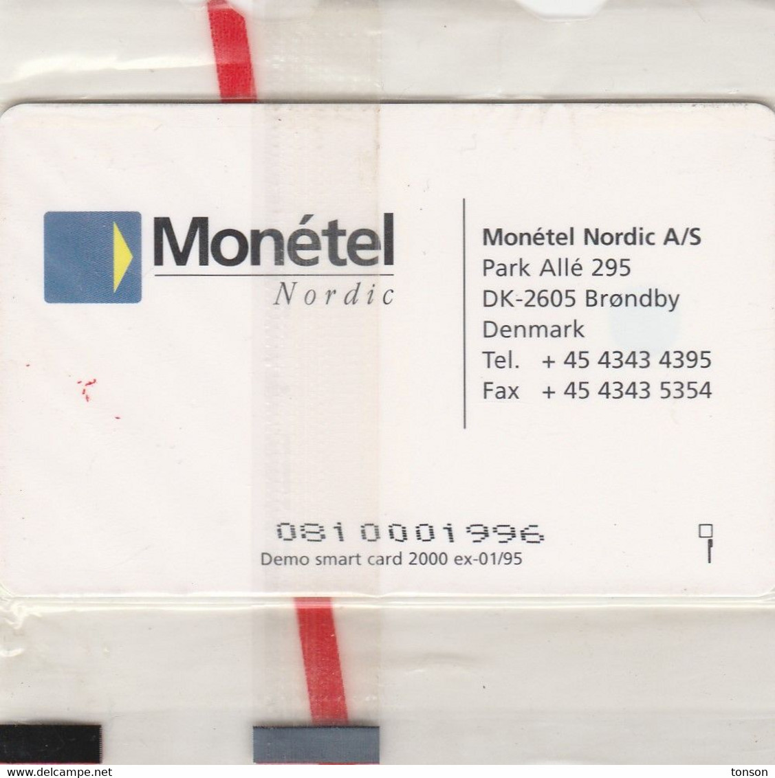 Swaziland, SZ-MON-TST-0003, Test Card, Monetel - Demo Smart Card - Man On Phone (green), Mint In Blister, 2 Scans. - Swasiland