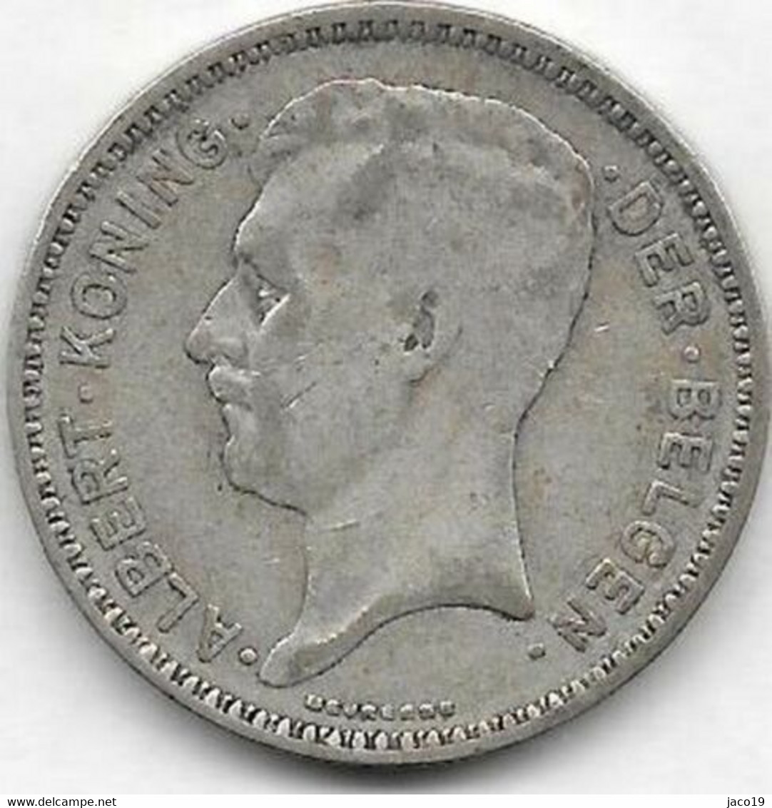 20 Francs Argent 1934 FL Pos B - 20 Frank & 4 Belgas