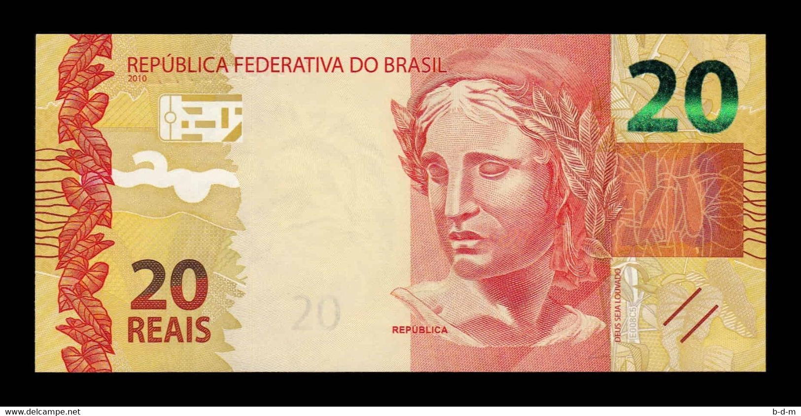 Brasil Brazil 20 Reais 2010 Pick 255b SC UNC - Brazilië