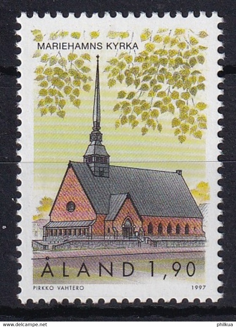 MiNr. 133 Finnland Alandinseln1997, 9. Okt. Freimarke: Kirchen Postfrisch/**/MNH - Aland