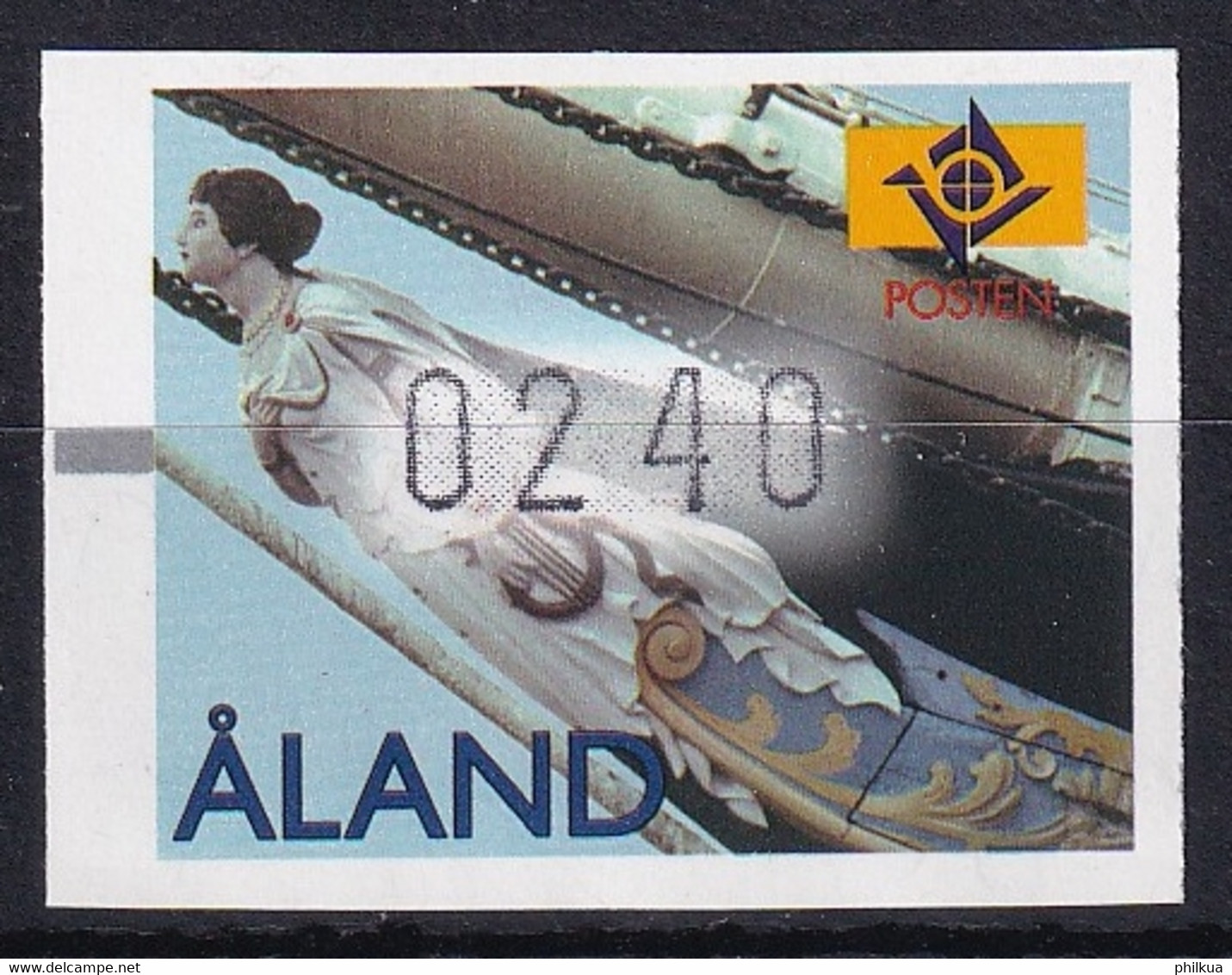 MiNr. 8 Finnland Alandinseln, Automatenmarken1997, 8. Sept. Galionsfiguren Postfrisch/**/MNH - Aland