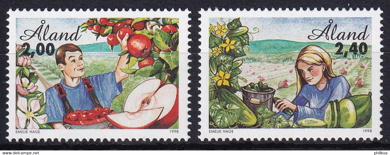 MiNr. 134 - 135  Finnland Alandinseln1998, 2. Febr. Landwirtschaft Postfrisch/**/MNH - Aland