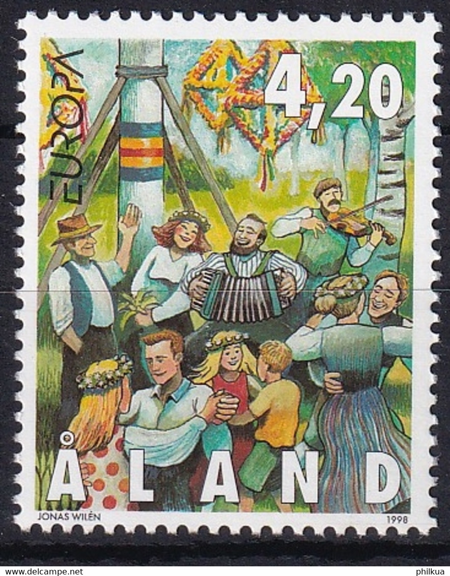 MiNr. 140 Finnland Alandinseln1998, 27. April. Europa: Nationale Feste Und Feiertage Postfrisch/**/MNH - Aland