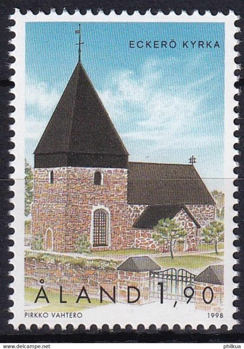 MiNr. 148 Finnland Alandinseln1998, 9. Okt. Freimarke: Kirchen Postfrisch/**/MNH - Aland