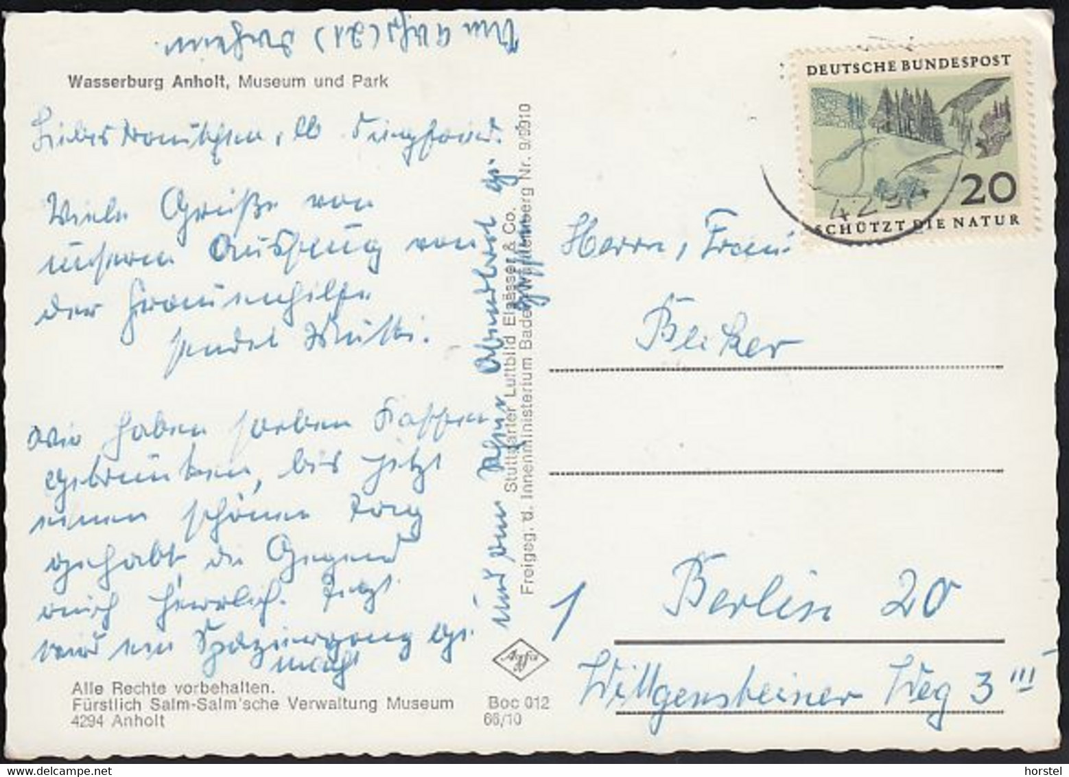 D-46419 Isselburg - Anholt - Wasserburg - Luftbild - Air View - Nice Stamp - Borken