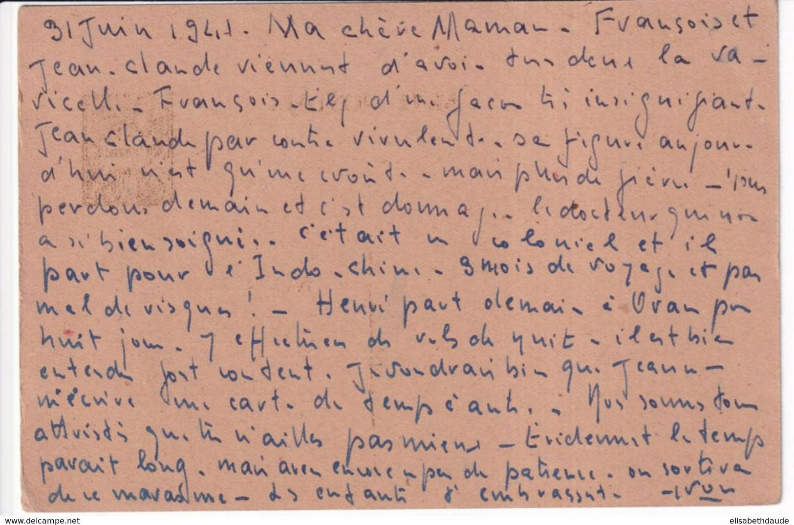 1941 - ALGERIE - CARTE ENTIER POSTAL De SETIF ACEP CP16 => MOISSEY (JURA) - Briefe U. Dokumente