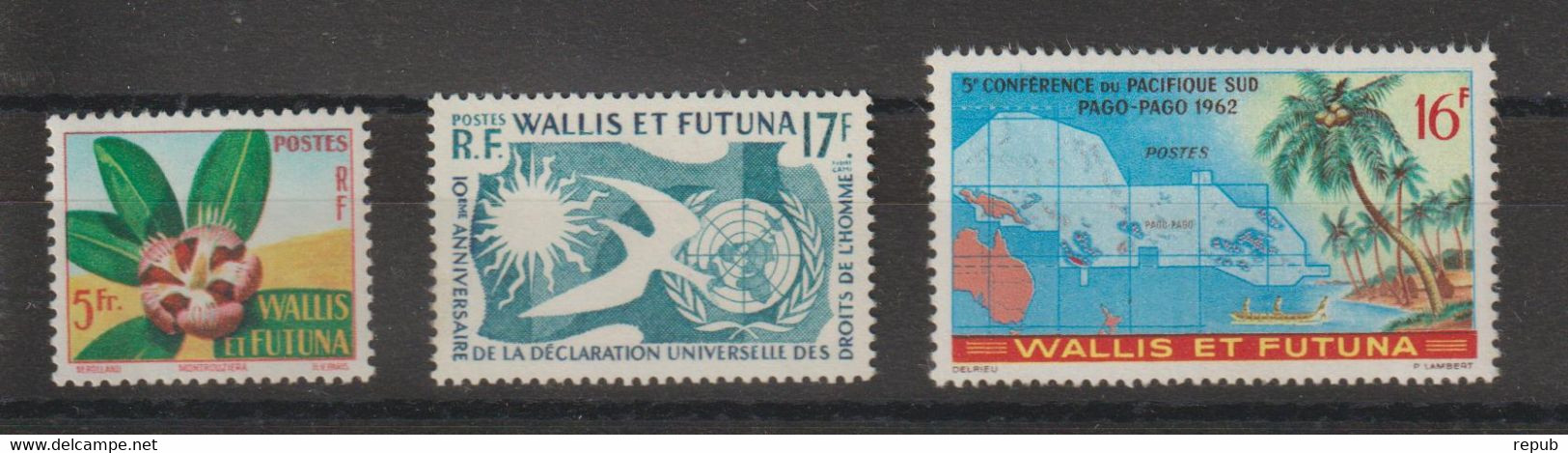 Wallis Et Futuna 1958-62 Divers 159-161 3 Val * Charnière MH - Ungebraucht