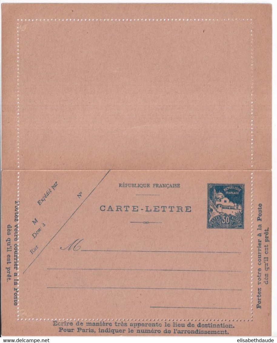 1926 - ALGERIE - CARTE-LETTRE ENTIER POSTAL ACEP CL 4 NEUVE - Cartas & Documentos