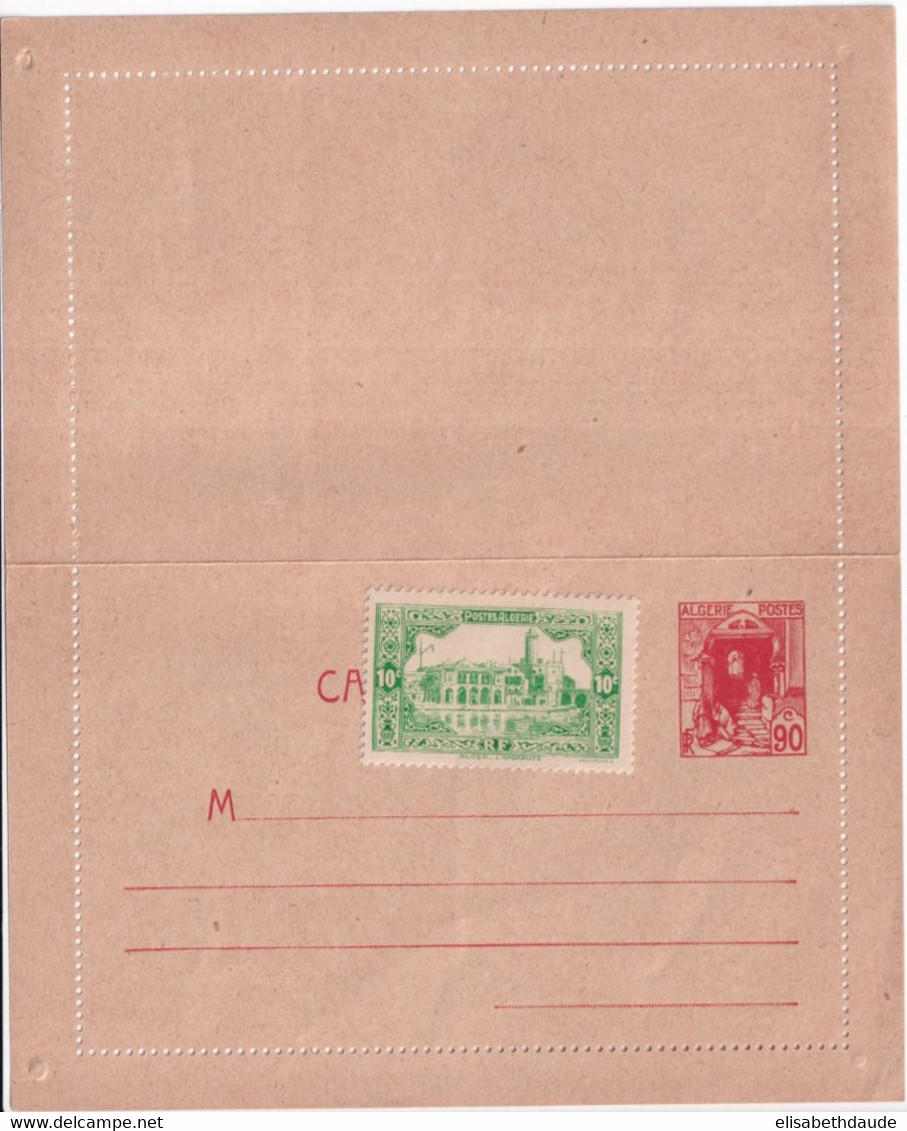 1939 - ALGERIE - CARTE-LETTRE ENTIER POSTAL ACEP CL 6 RARE ! NEUVE Avec COMPLEMENT 10c - Brieven En Documenten