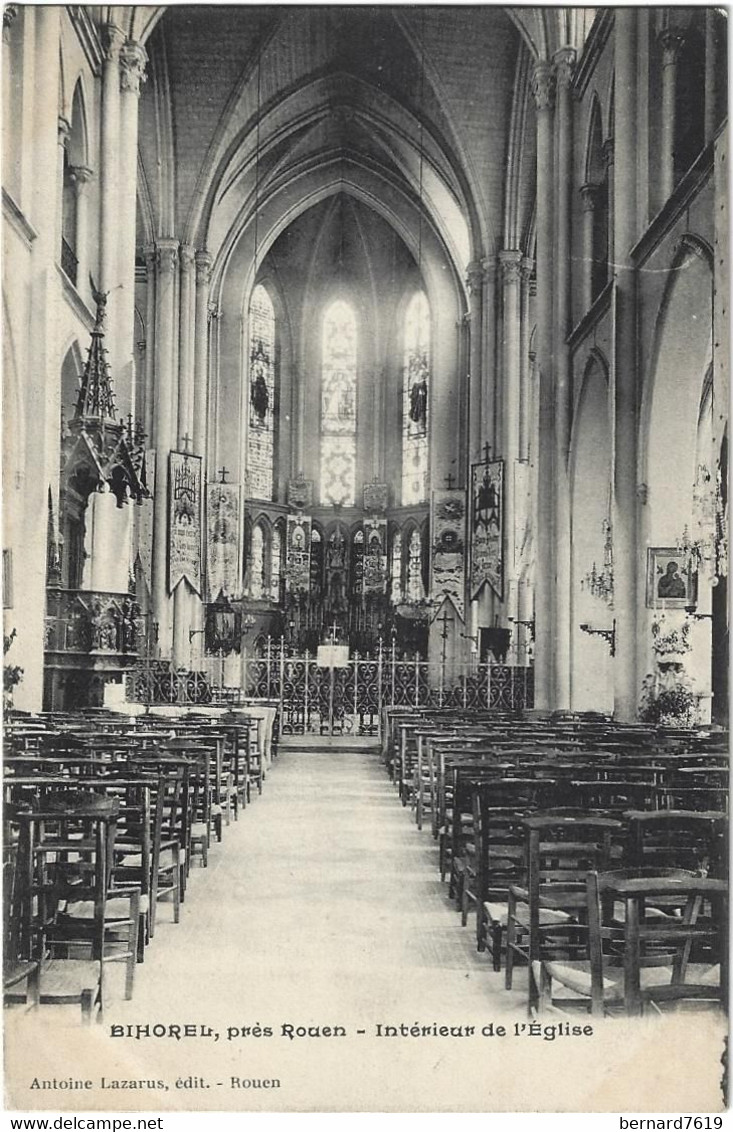 76   Bihorel  -  Interieur De  L'eglise - Bihorel