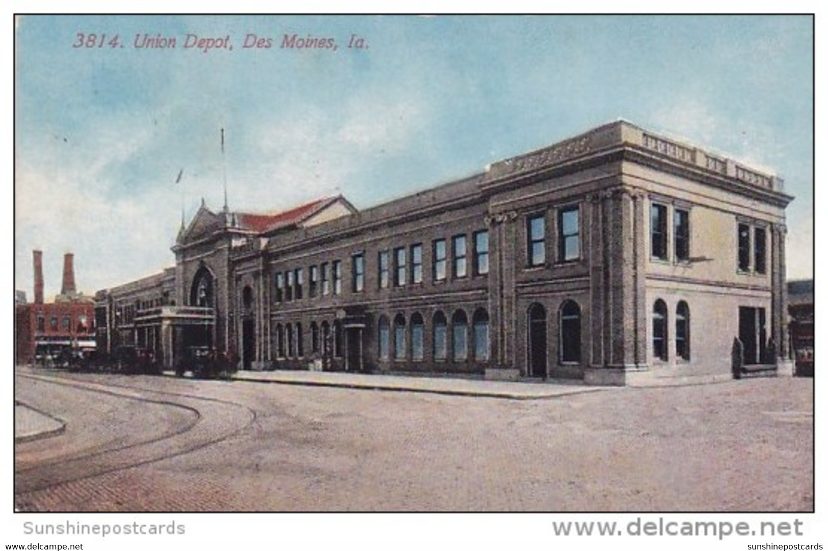 Union Depot Des Moines Iowa 1912 - Des Moines