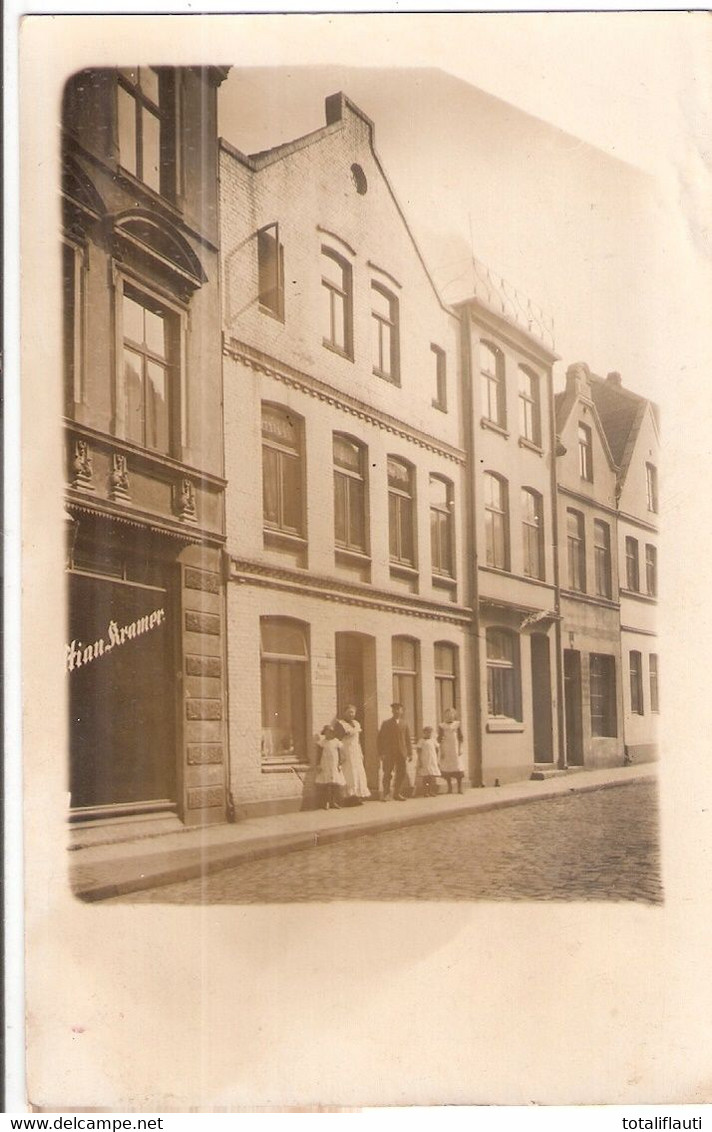 BUXTEHUDE Original Private Fotokarte Straßenfront Abs Aug Stemmann 17.11.1913 Gelaufen - Buxtehude