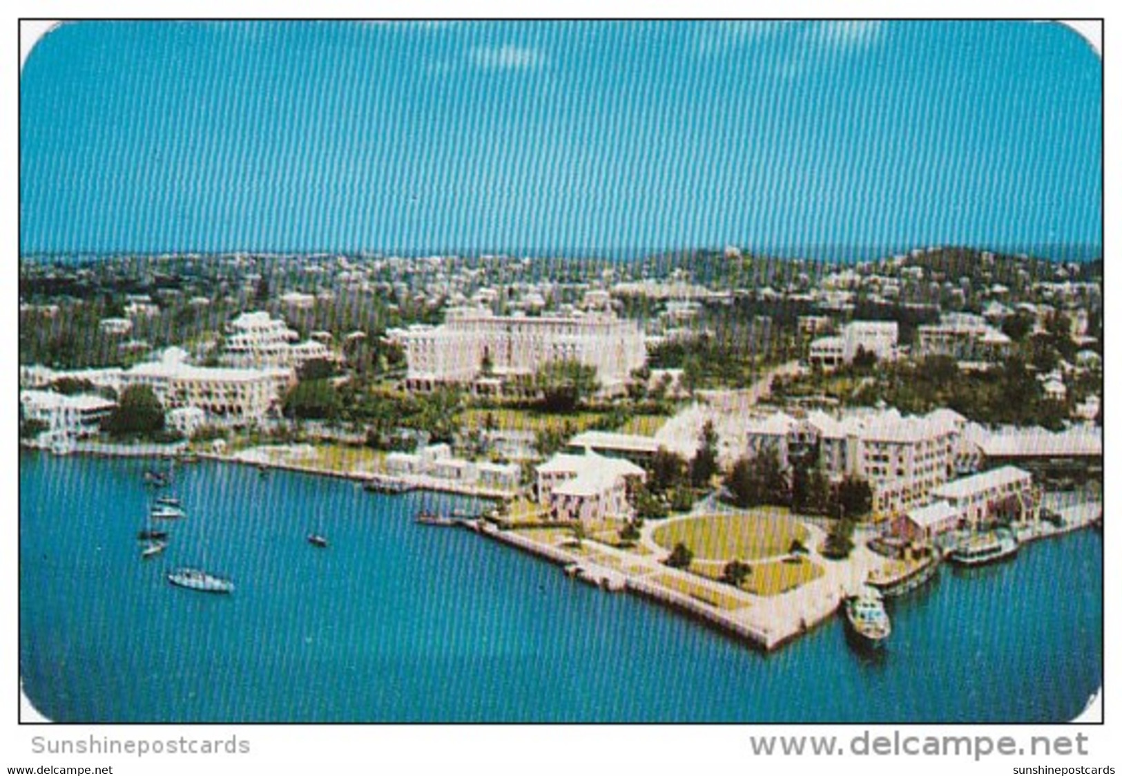 Bermuda Aerial View The Bermudiana Hotel 1957 - Bermuda