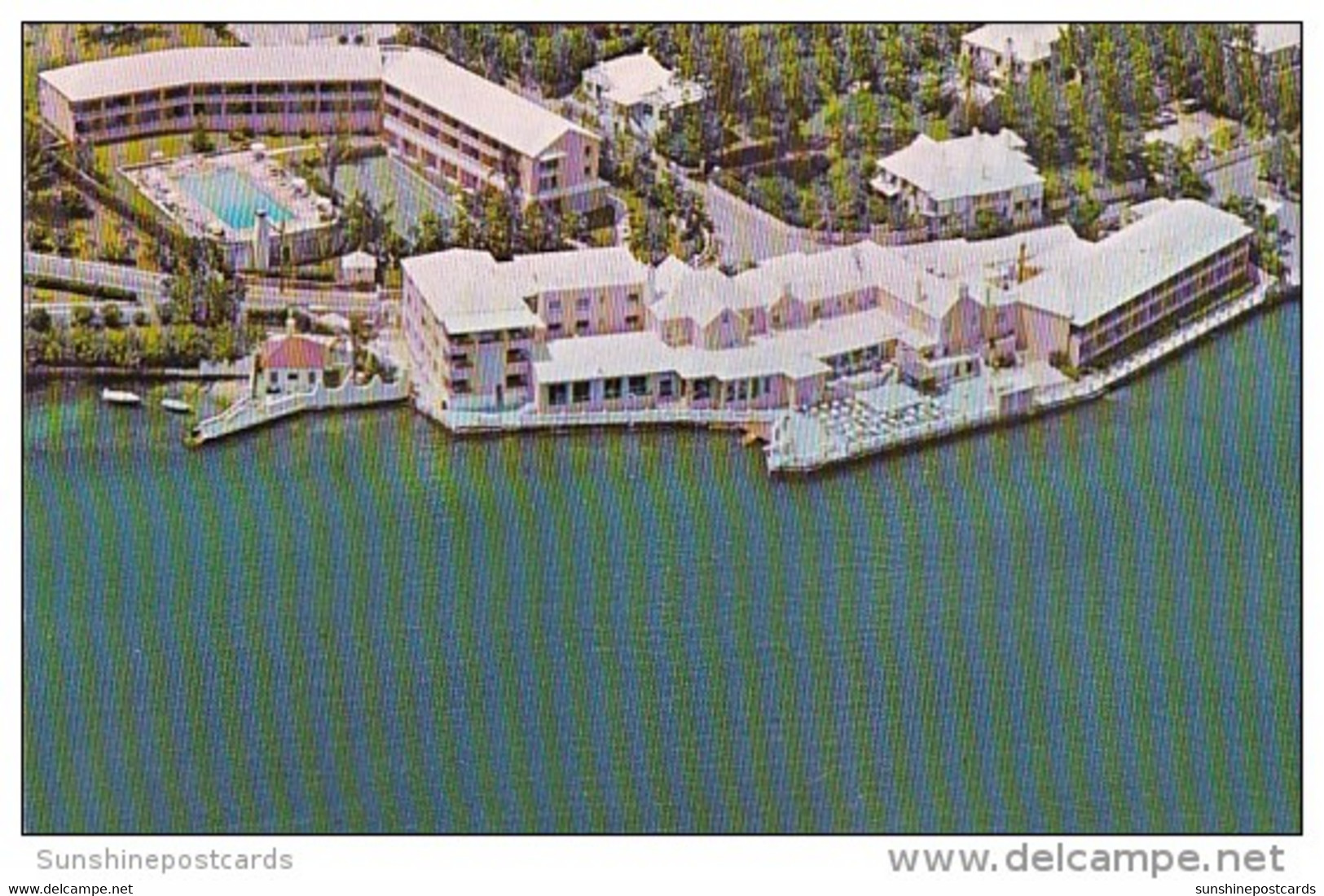 Bermuda Paget Aerial View Inverurie Hotel 1956 - Bermuda