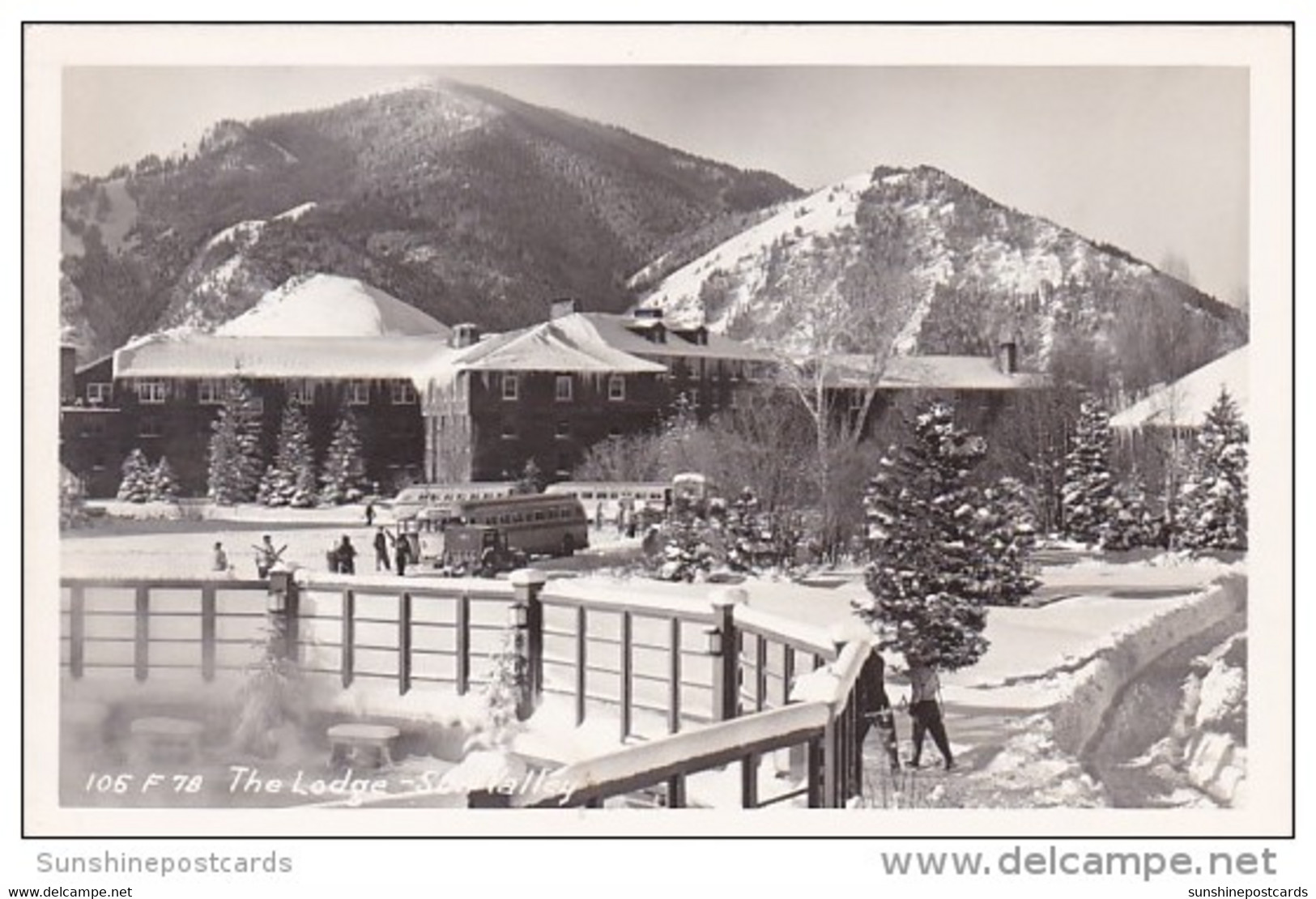 The Lodge Sun Valley Idaho 1952 Real Photo - Altri & Non Classificati