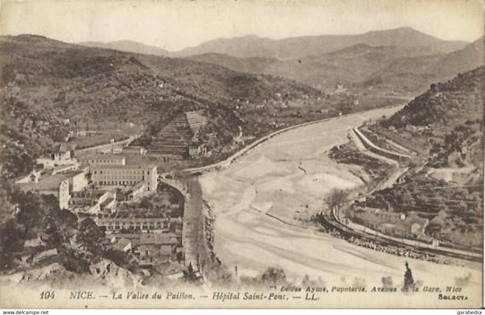 CPA De NICE - La Vallée Du Paillon - Hôpital Saint-Pons. - Autres & Non Classés