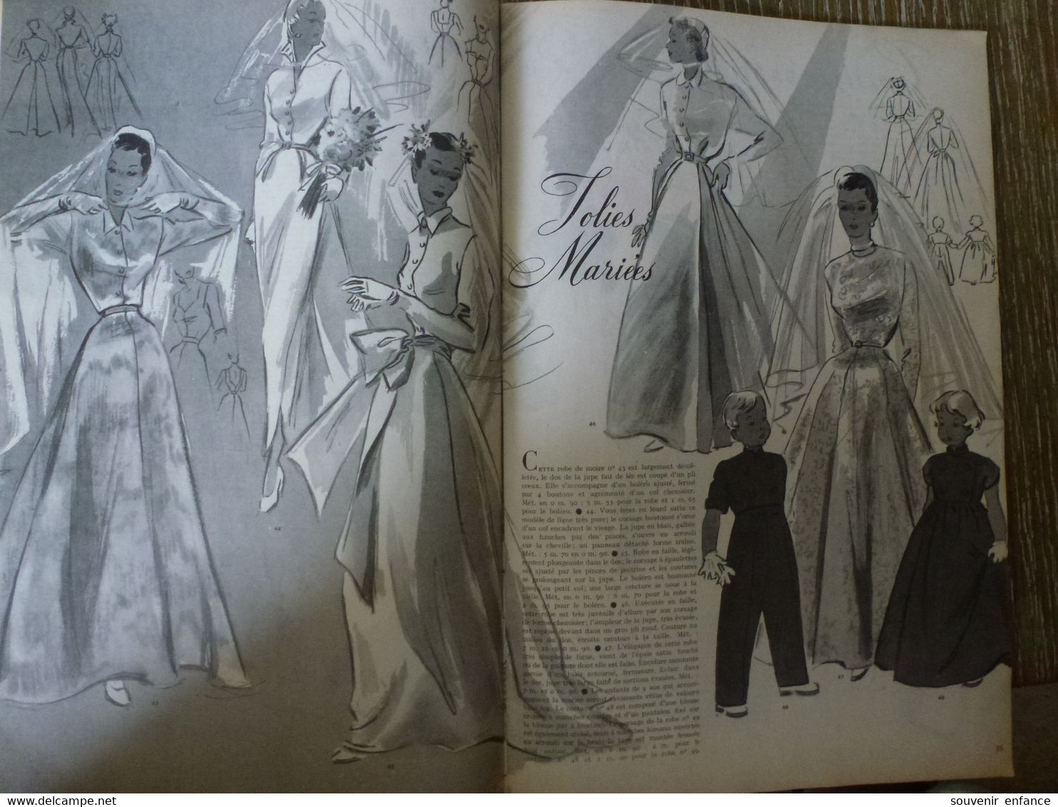 Modes Et Travaux Janvier 1951 Plus Janvier 1932 (manque Couverture)  Edouard Boucherit Vintage Patron Couture Haute - Moda