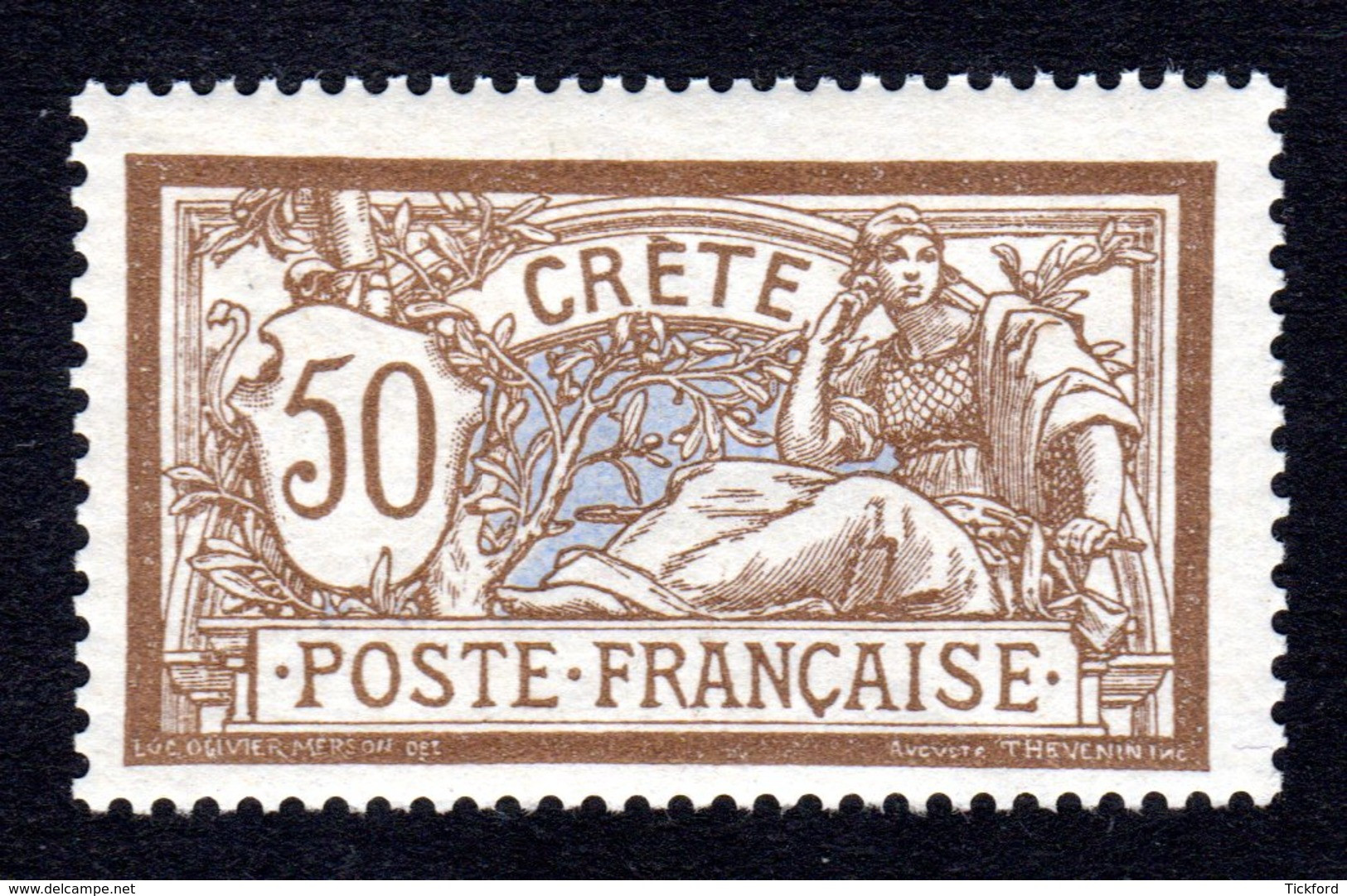 CRETE 1902 - Yvert N° 12 -  50c Merson, TB - NEUF ** / MNH - Unused Stamps