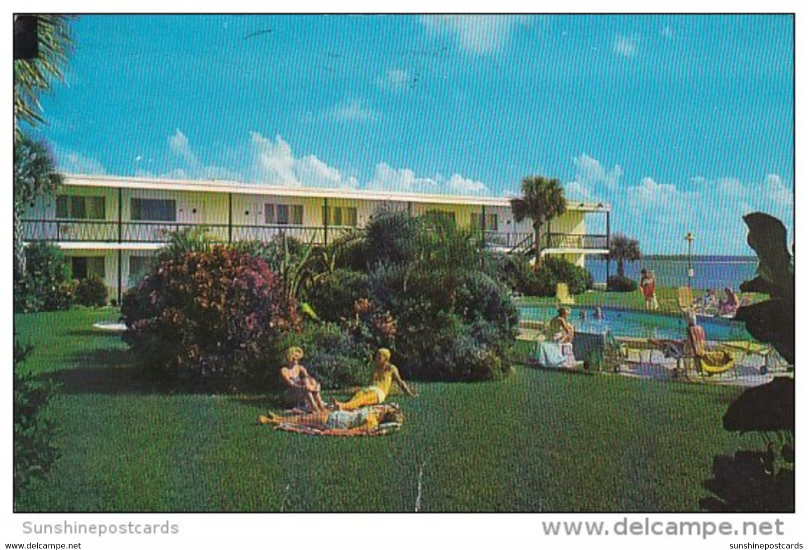 Lagoon Motel Clearwater Beach Florida 1966 - Clearwater