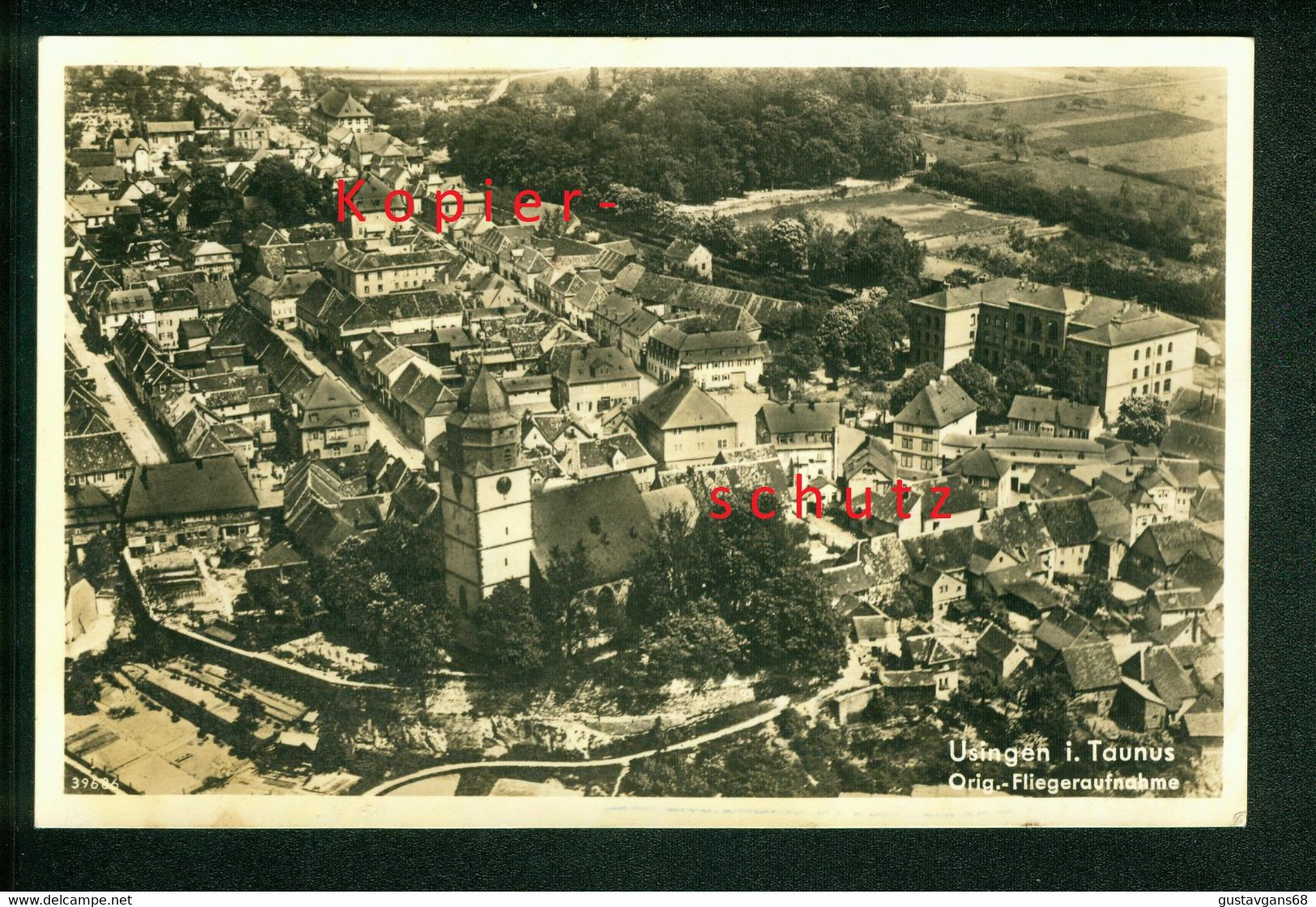 AK Usingen Im Taunus, Original Fliegeraufnahme, Gel. 1941 - Usingen