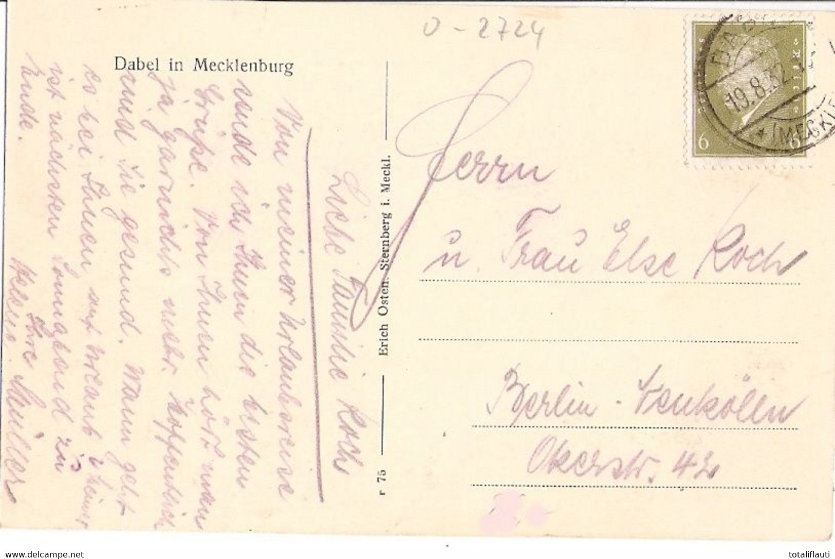 DABEL Bei Sternberg Mecklenburg Gastwirtschaft P.F. Bentfeld Hünengräber Pferde Zucht Auf Koppel 19.8.1932 - Sternberg