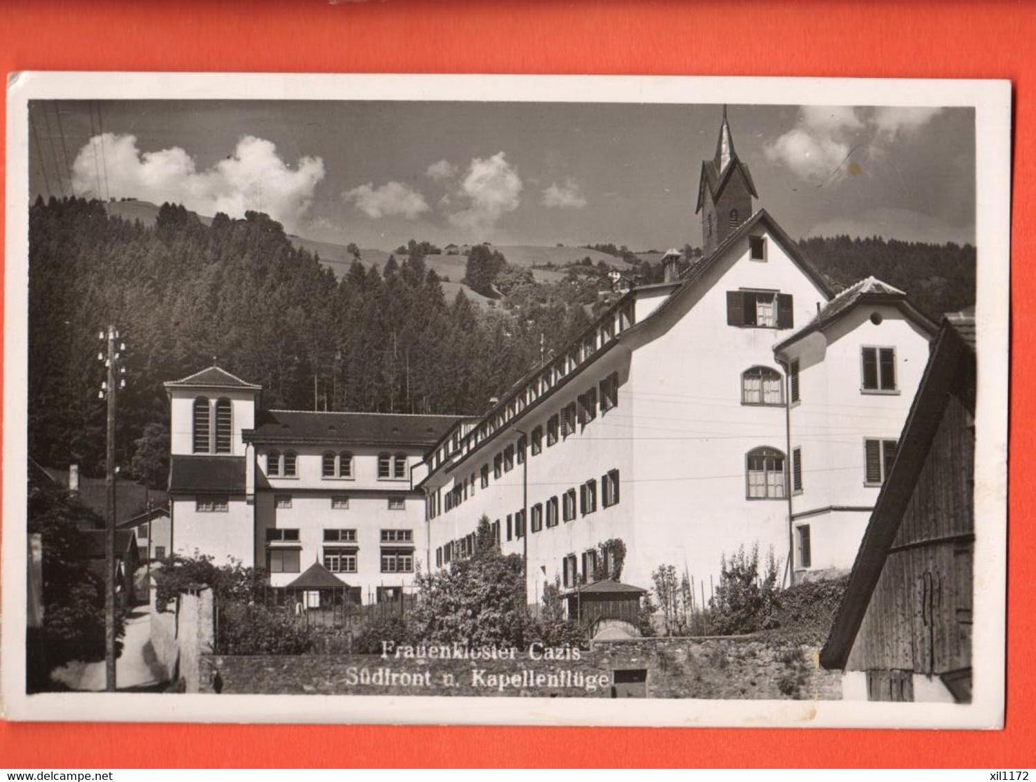 FN-11  Frauenkloster Cazis  Gelaufen 1948. Fotokarte - Cazis