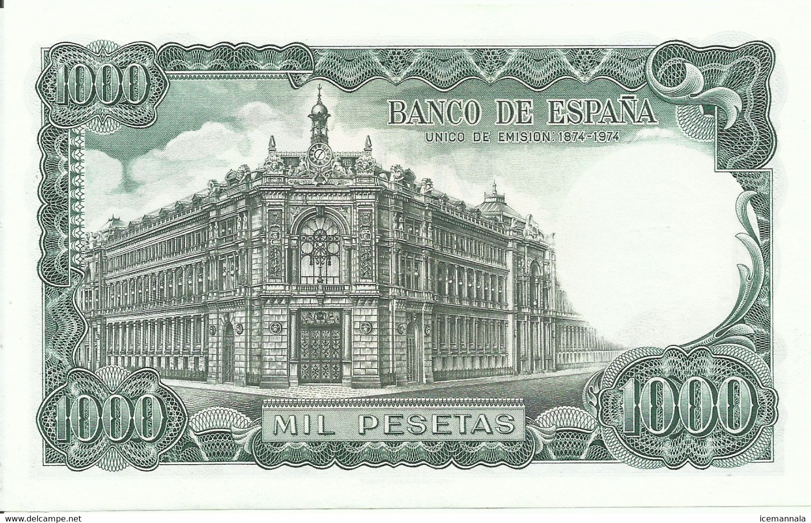 ESPAÑA, BILLETE  DE   1000  PESETAS, EMISION  17/9/1971,  SC - 1000 Pesetas