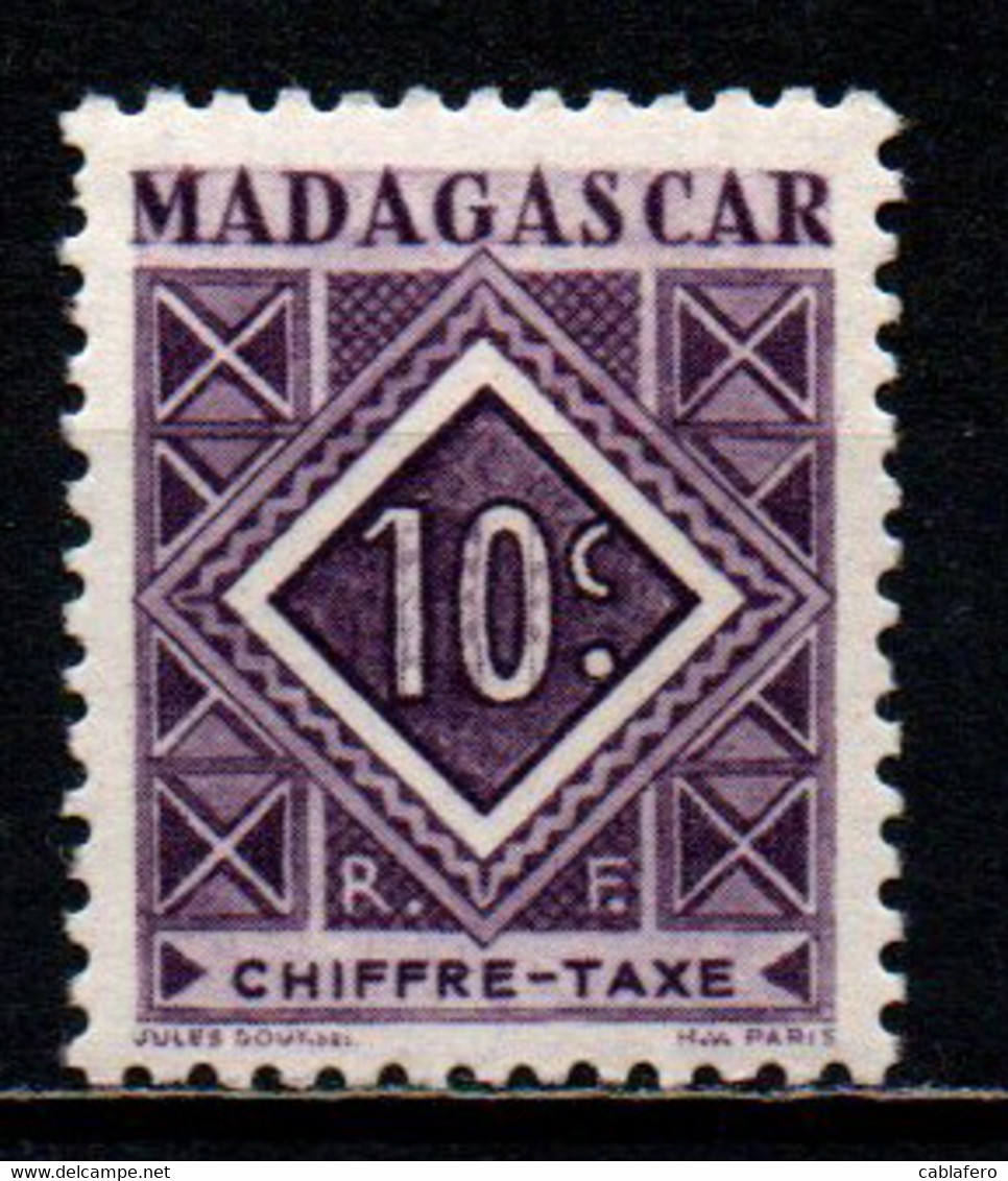 MADAGASCAR - 1947 - CIFRA - MNH - Portomarken