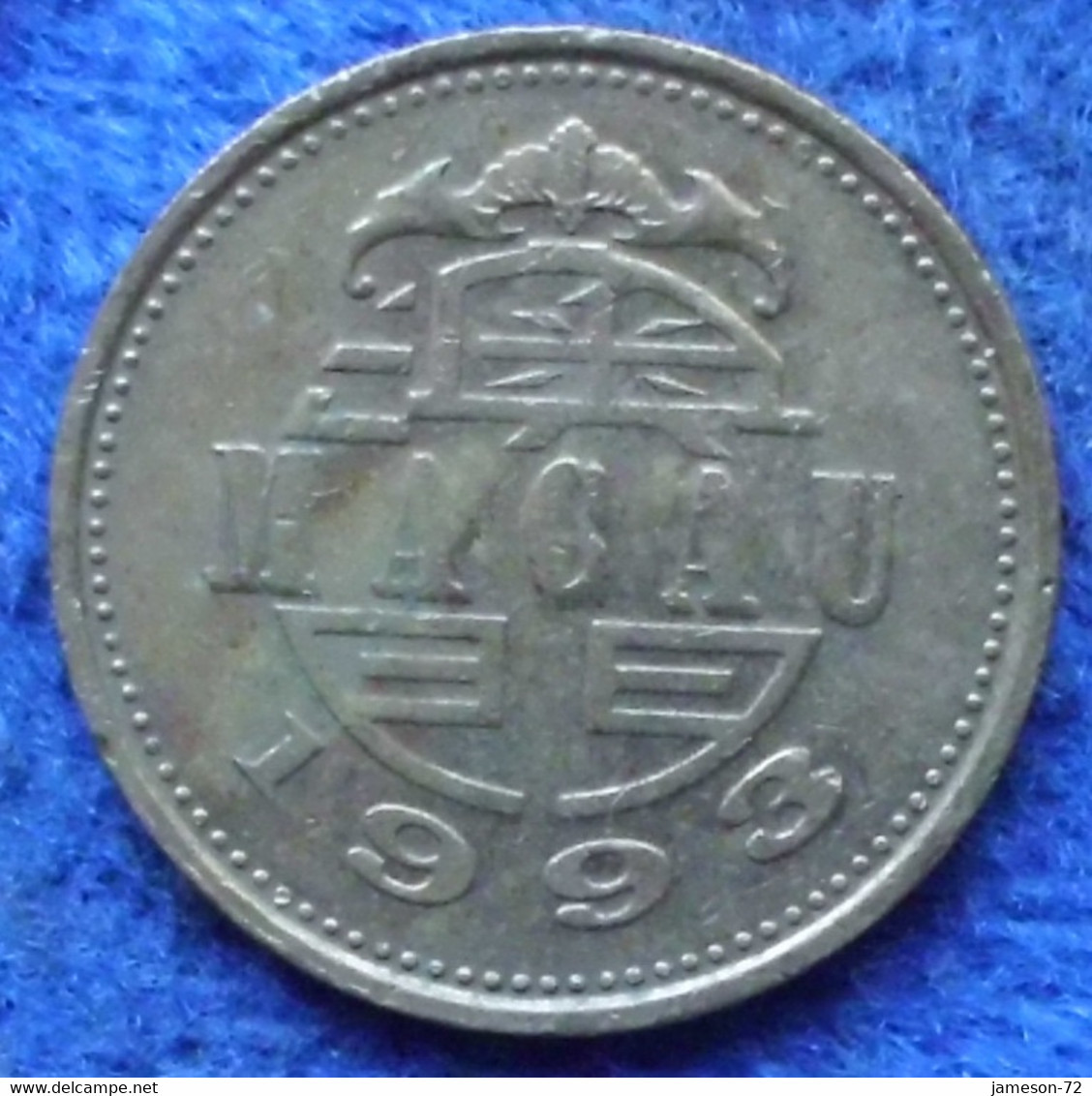 MACAU - 10 Avos 1993 KM# 70 Special Administrative Region - Edelweiss Coins - Macau