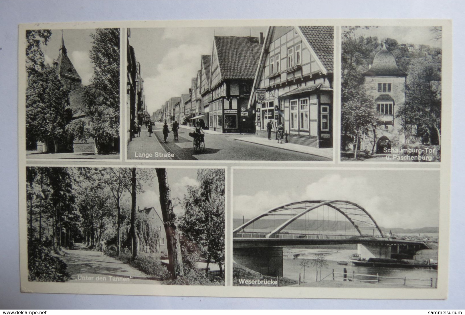 (12/1/34) Postkarte/AK "Hess.-Oldendorf" Am Wesergebirge, Mehrbildkarte Mit 5 Ortsansichten - Hessisch-Oldendorf