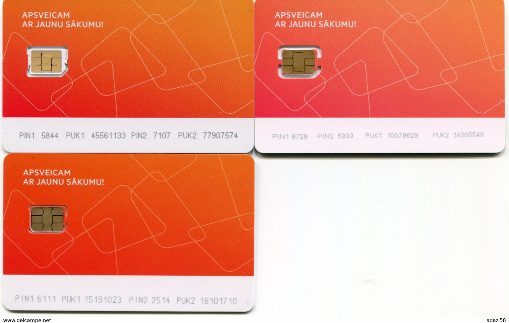 LATVIA  LMT Mobile Operator / Mint GSM Sim-cards With Different Chips /issues Of 2013,2014 & 2016 Yrs - Latvia