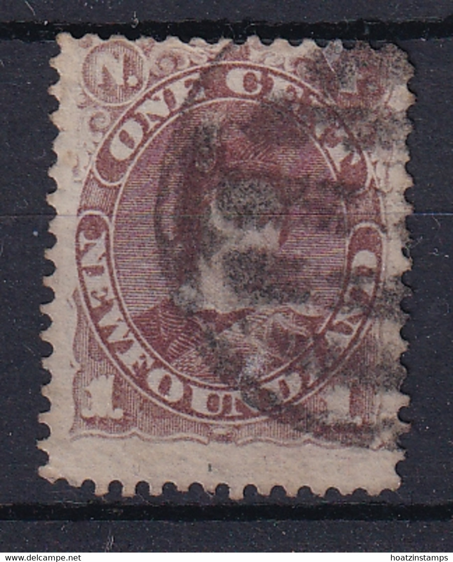 Newfoundland: 1880/82   Prince Of Wales - Edward VII    SG44b     1c   Red Brown    Used - 1865-1902