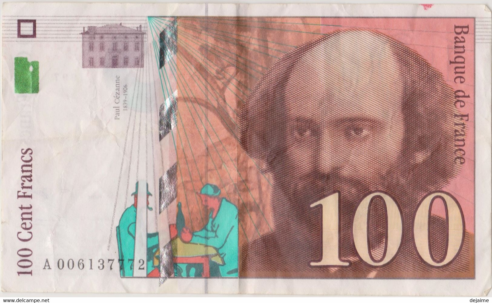 FRANCE : BILLET 100 CENT FRANCS - 1997 - Paul Cézanne - 100 F 1997-1998 ''Cézanne''