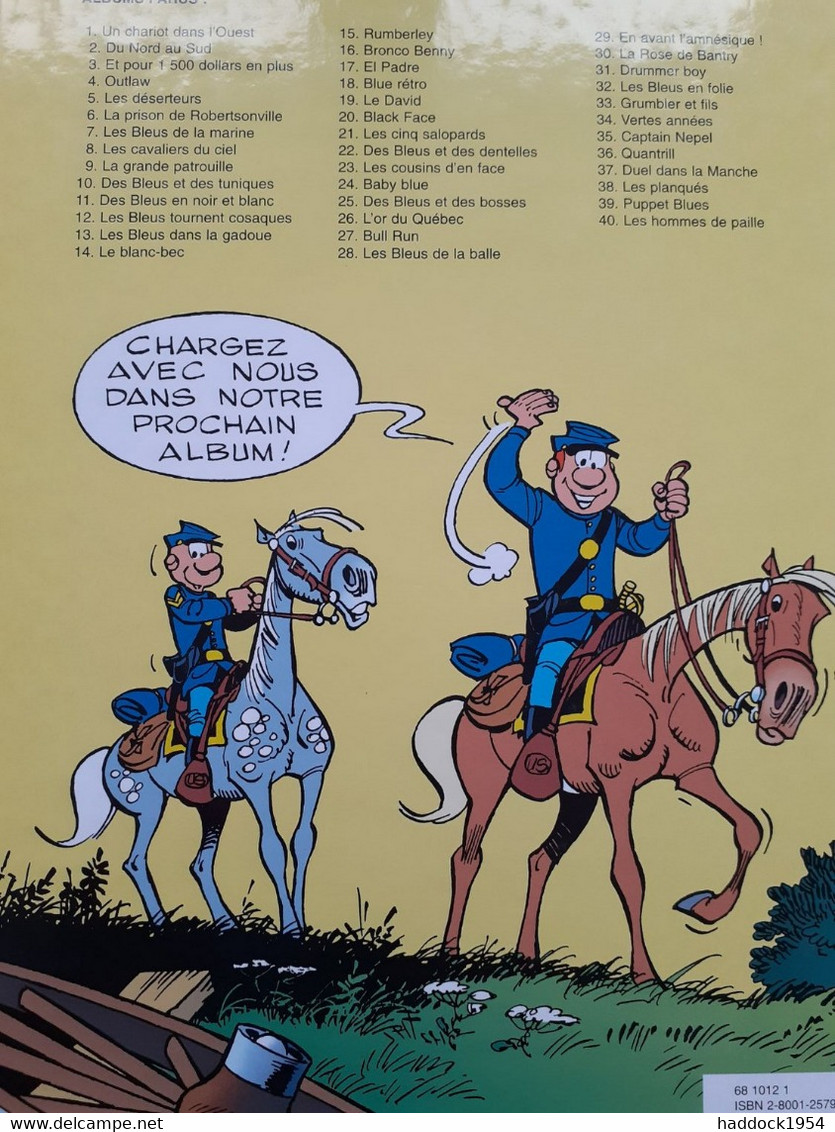 Les Hommes De Paille WILLY LAMBIL RAOUL CAUVIN Dupuis 1998 - Tuniques Bleues, Les