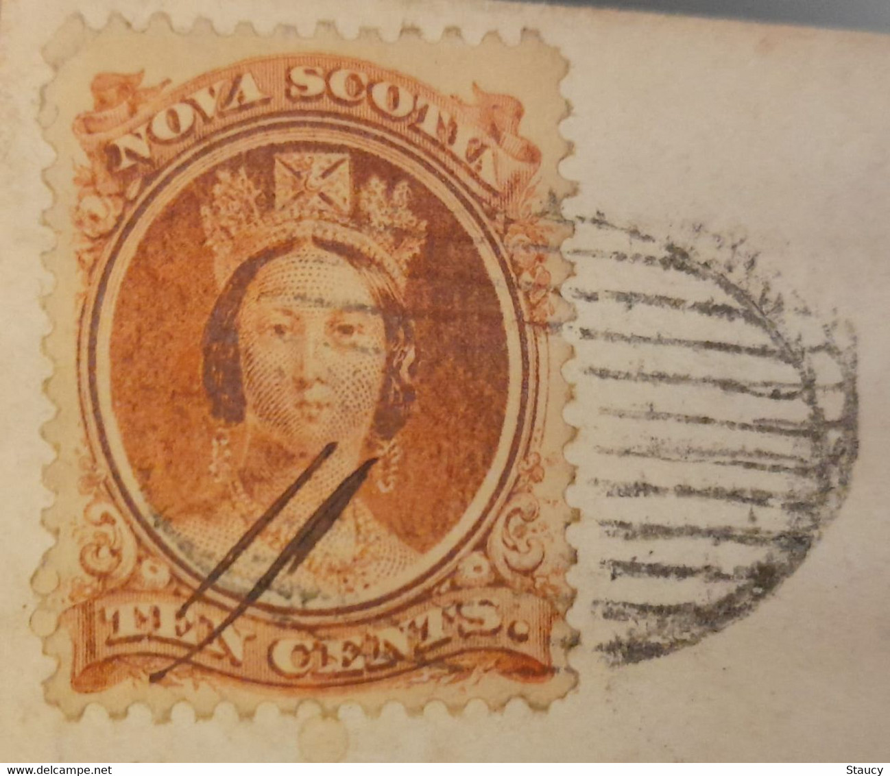 Canada Nova Scotia 1865 QV 10 D / Cents On COVER RARE FRANKINGS With Nice POSTMARKS Cover As Per Scan - Cartas & Documentos