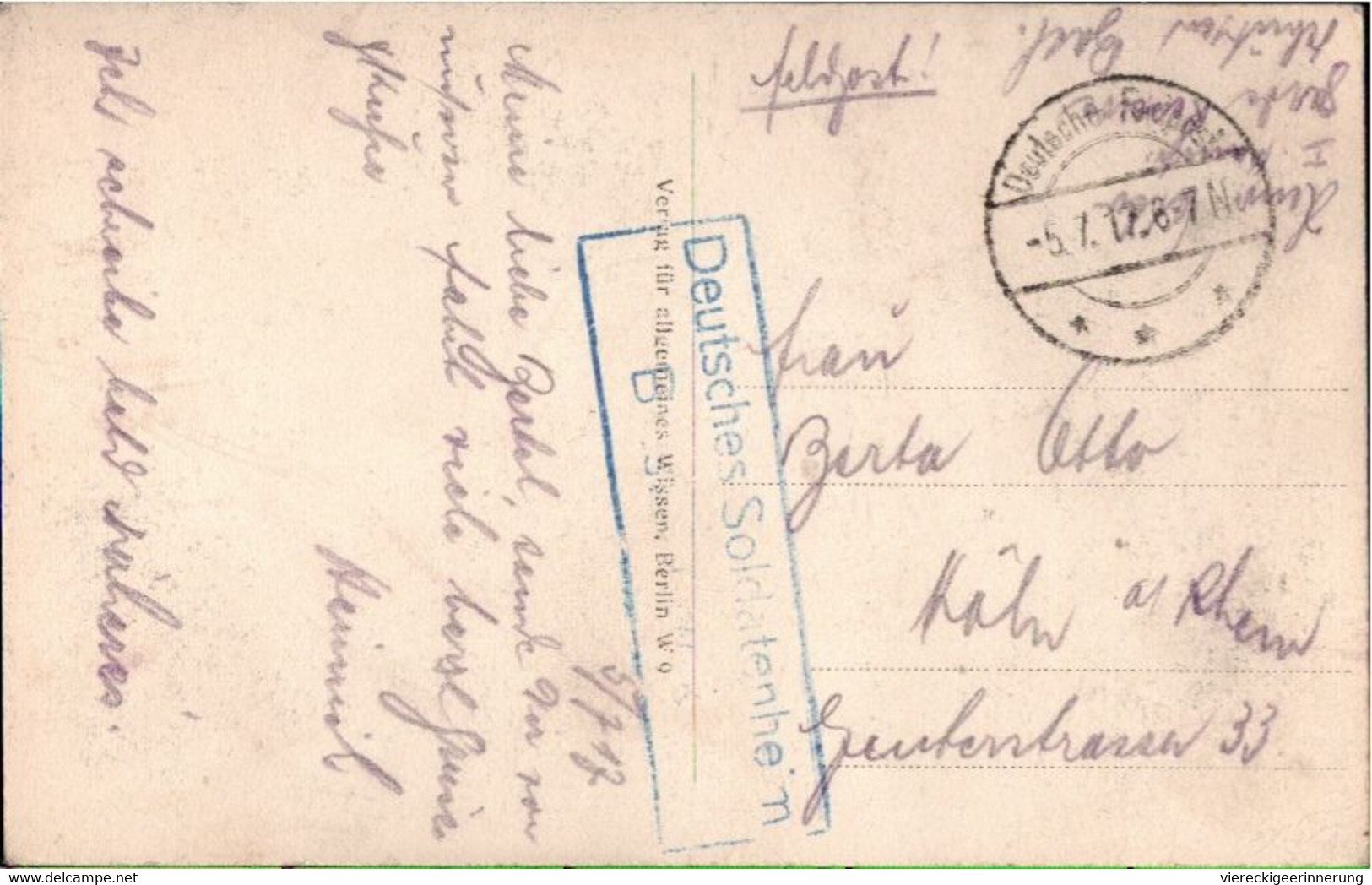 !  Alte Ansichtskarte Brest Litowsk, Feldpost, 1917 - Bielorussia