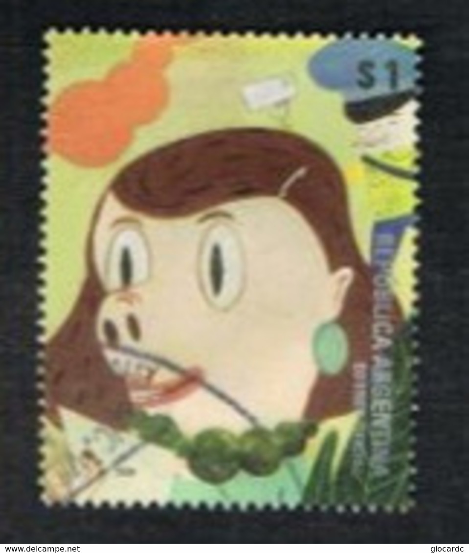 ARGENTINA - SG 3307 - 2008 FOR YOUNG PHILATELISTS: GIRL (BY BF, TIRAGE 10.000) -  USED - Used Stamps