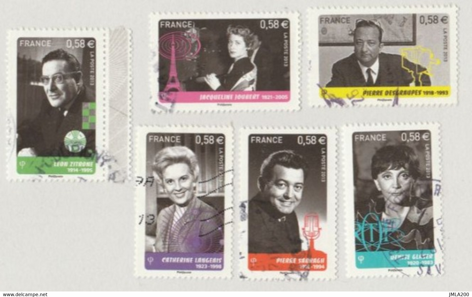 FRANCE 2013 Timbres Issu Du BLOC F 4811  Les Pionniers De La Télévision  Oblitéré. - 2010-.. Matasellados