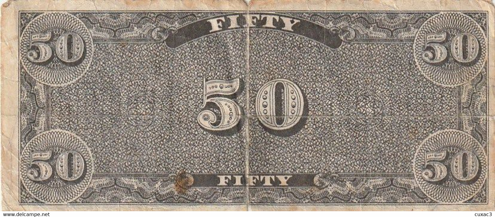 Confederate Stades America 50 Dollars - Devise De La Confédération (1861-1864)