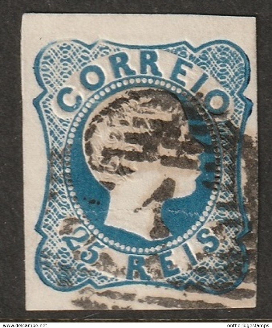 Portugal 1856 Sc 10 Mi 10II Yt 11 Used "1" (Lisboa) Cancel - Used Stamps