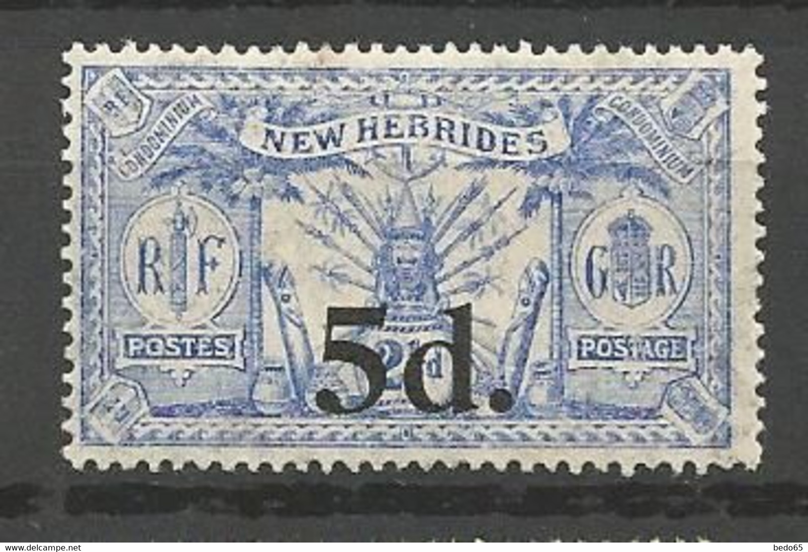 NOUVELLES-HEBRIDES N° 79 NEUF* TRACE DE CHARNIERE  / MH - Ungebraucht