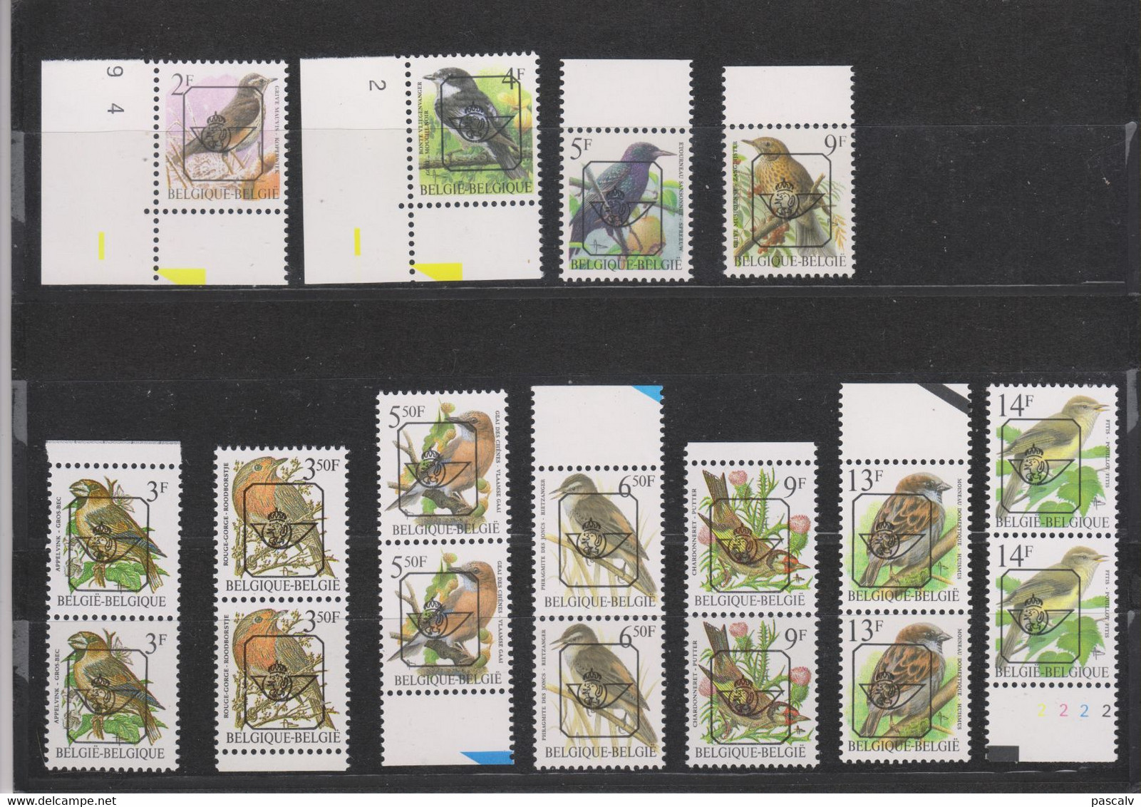 Lot De Préos Buzin Tous Neuf Sans Charnière ** Bord De Feuille Cote 26,50€ - Typos 1986-96 (Oiseaux)