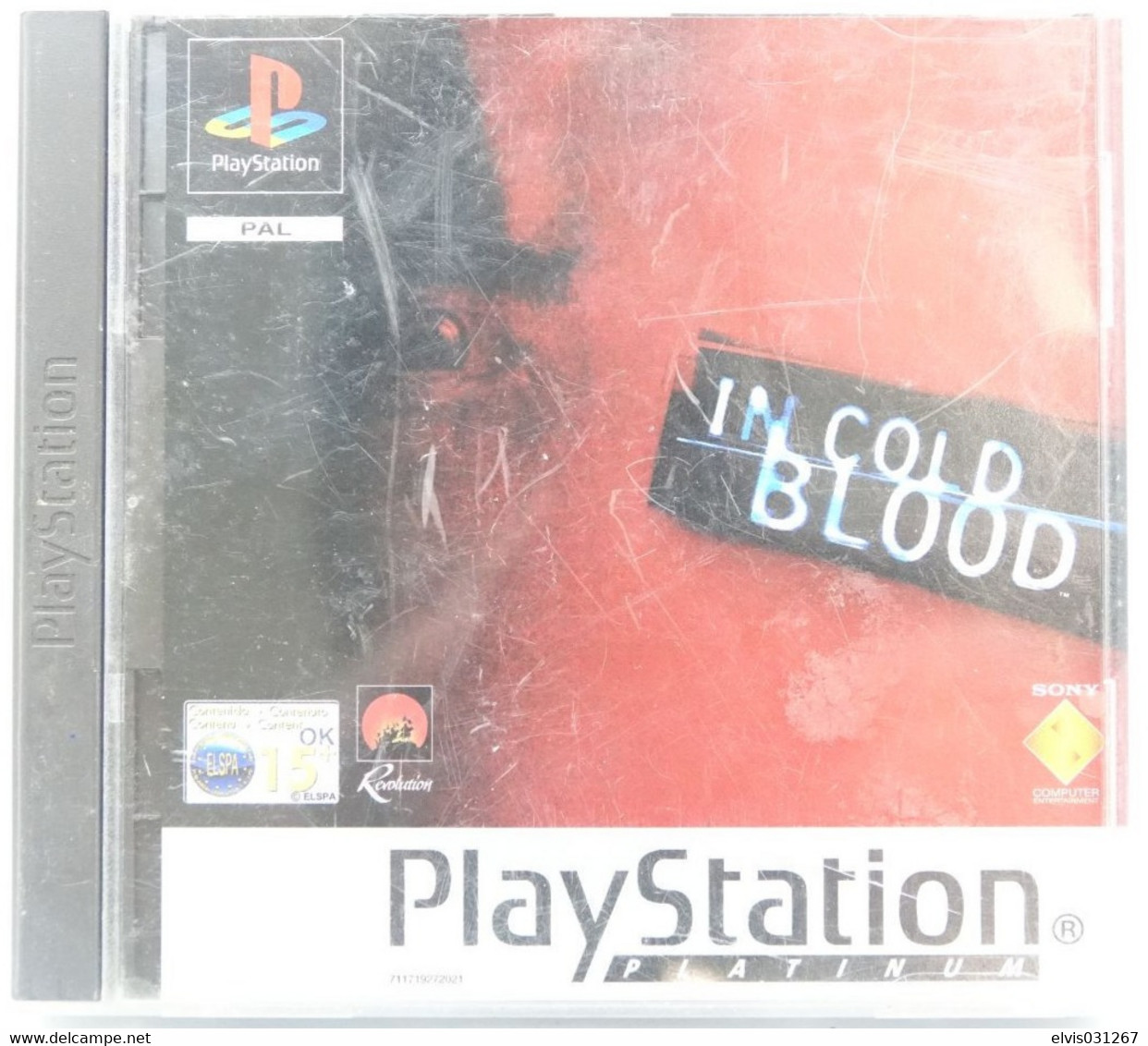 SONY PLAYSTATION ONE PS1 : IN COLD BLOOD - PLATINUM - Playstation