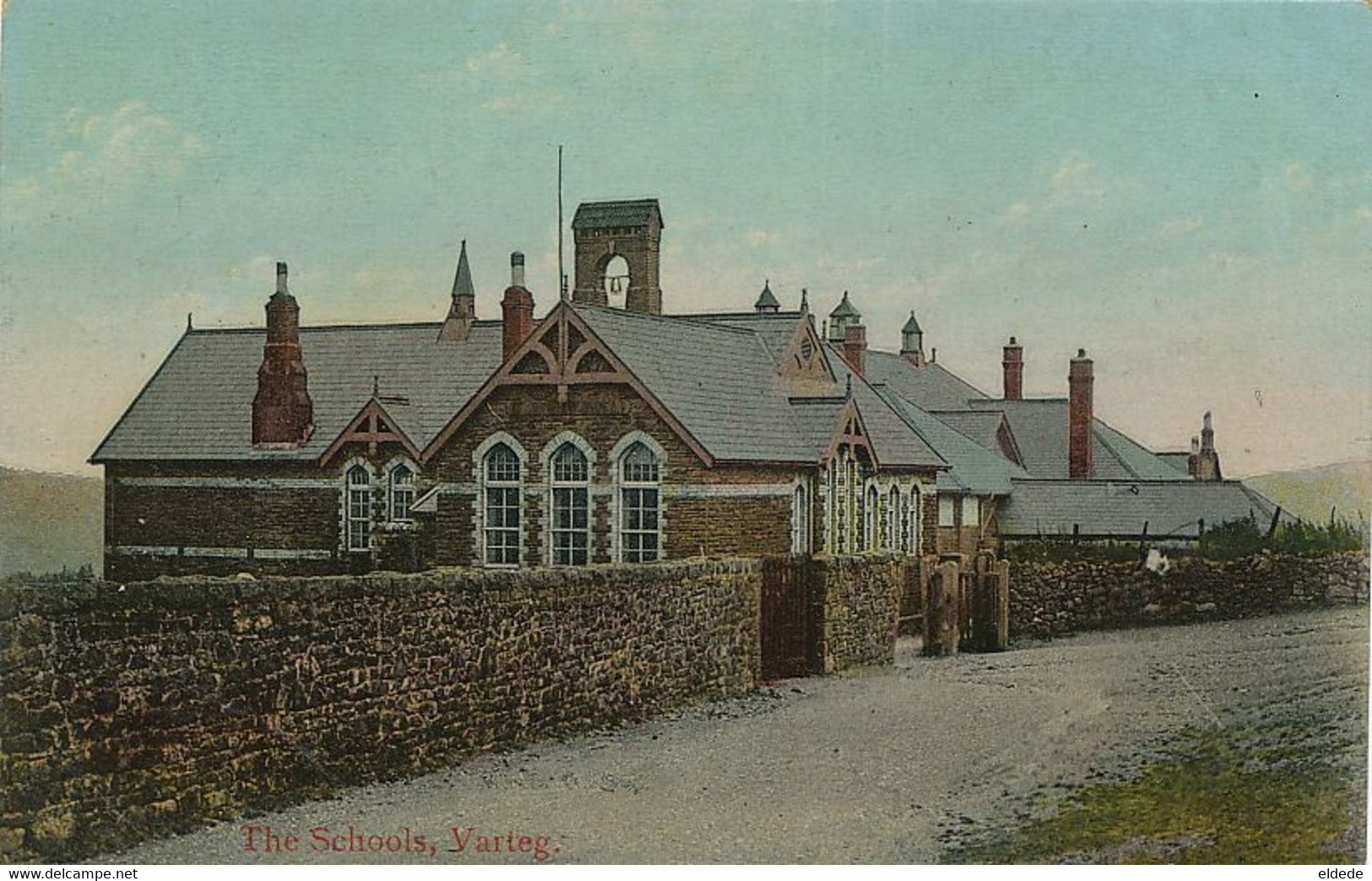 Varteg Torfaen The Schools   Hand Colored Used From St Nicolas Belgium - Contea Sconosciuta