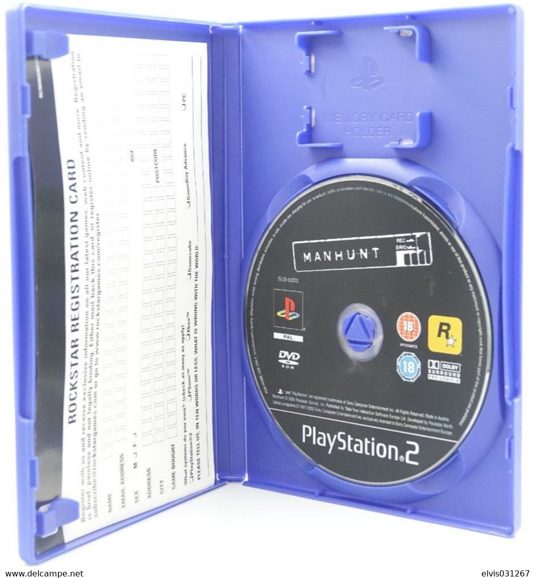 SONY PLAYSTATION TWO 2 PS2 : MANHUNT - ROCKSTAR GAMES - Playstation 2