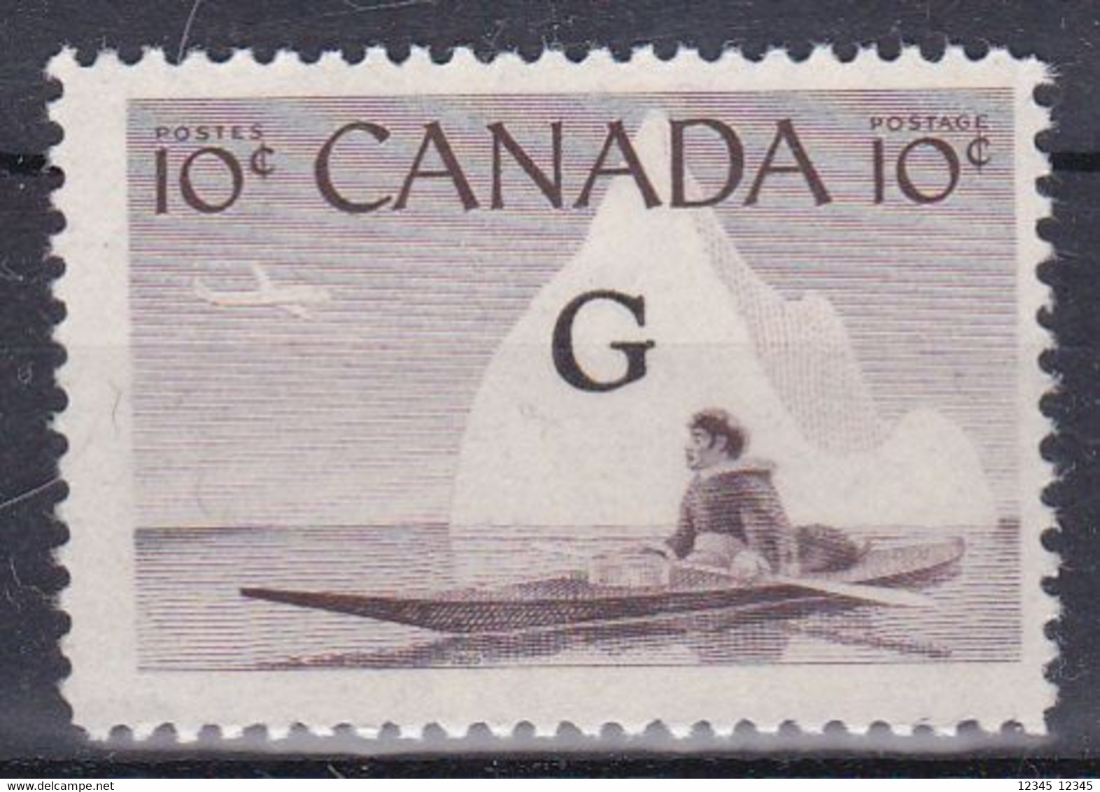 Canada 1955, Postfris MNH, Canoe - Aufdrucksausgaben