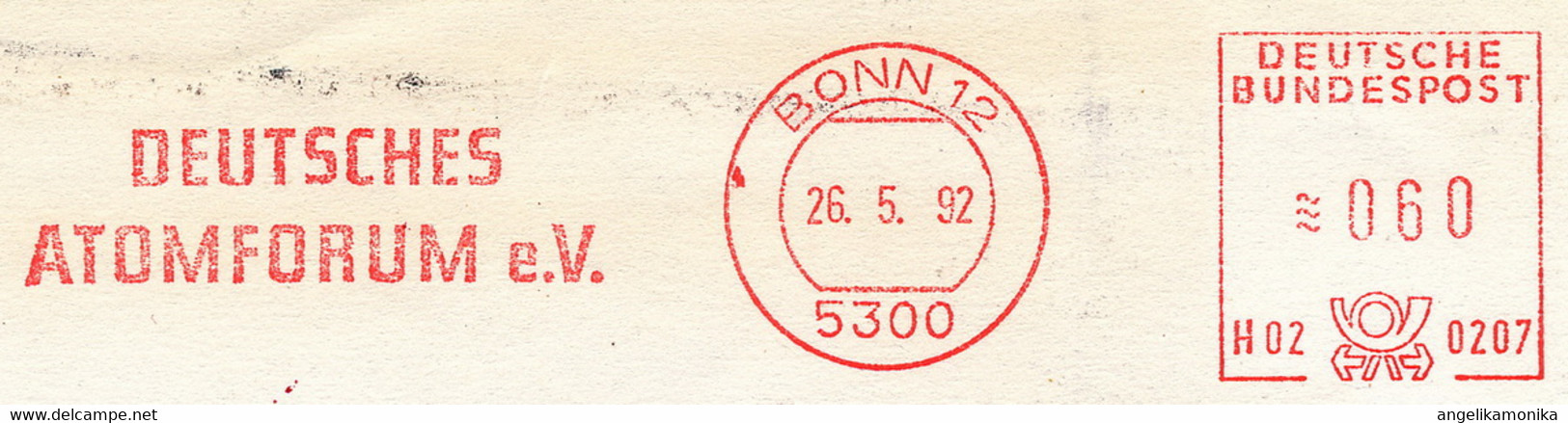 Freistempel Kleiner Ausschnitt 827 Deutsches Atomforum - Frankeermachines (EMA)