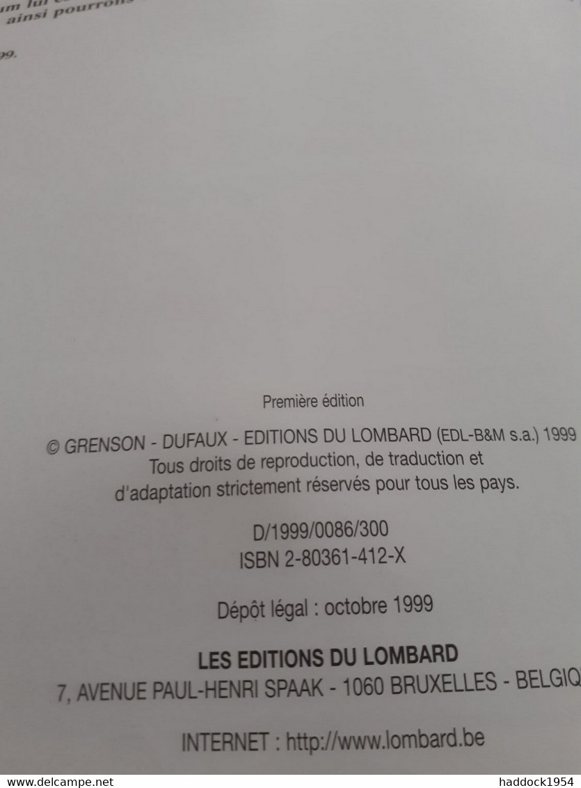 à L'arrière Des Berlines Niklos Koda DUFAUX GRENSON Le Lombard 1999 - Niklos Koda